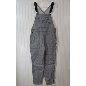 NWOT Duluth Trading Hickory Blue Stripe Denim Overalls Workwear Bibs M 38x31